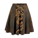 Awesome Dragon, Tribal Design High Waist Skirt View1