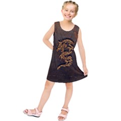 Awesome Dragon, Tribal Design Kids  Tunic Dress by FantasyWorld7