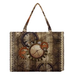 Wonderful Steampunk Design With Clocks And Gears Medium Tote Bag