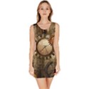 Wonderful Steampunk Design With Clocks And Gears Sleeveless Bodycon Dress View1