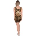 Wonderful Steampunk Design With Clocks And Gears Sleeveless Bodycon Dress View4