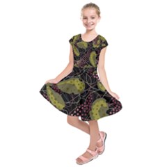 Abstract Garden Kids  Short Sleeve Dress