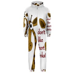 Giraffe Joke Hooded Jumpsuit (men)  by Valentinaart