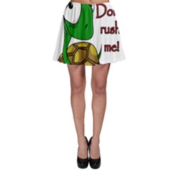 Turtle Joke Skater Skirt by Valentinaart