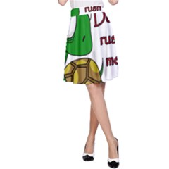 Turtle Joke A-line Skirt by Valentinaart