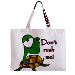 Turtle Joke Zipper Mini Tote Bag by Valentinaart