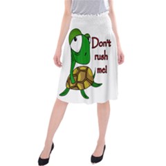 Turtle Joke Midi Beach Skirt by Valentinaart