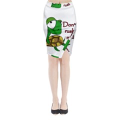 Turtle Joke Midi Wrap Pencil Skirt by Valentinaart