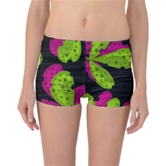 Decorative Leafs  Reversible Boyleg Bikini Bottoms