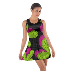 Decorative Leafs  Cotton Racerback Dress