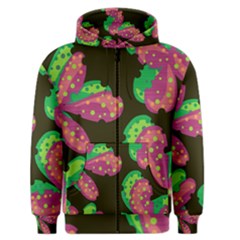 Colorful Leafs Men s Zipper Hoodie