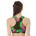 Colorful leafs Sports Bra with Border View2