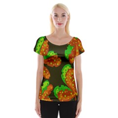 Autumn Leafs Women s Cap Sleeve Top by Valentinaart