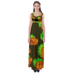 Autumn Leafs Empire Waist Maxi Dress by Valentinaart