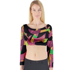 Moon Tree Long Sleeve Crop Top