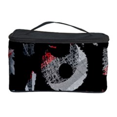 Red Shadows Cosmetic Storage Case by Valentinaart