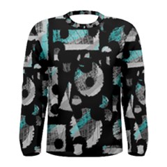 Blue Shadows  Men s Long Sleeve Tee