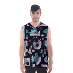 Blue Shadows  Men s Basketball Tank Top