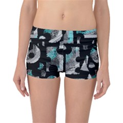 Blue Shadows  Boyleg Bikini Bottoms