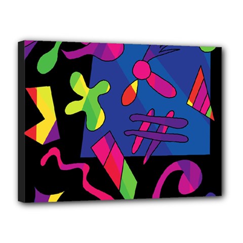 Colorful Shapes Canvas 16  X 12 