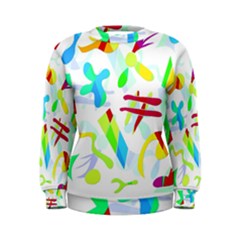 Playful Shapes Women s Sweatshirt