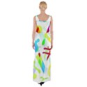 Playful shapes Maxi Thigh Split Dress View2