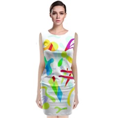 Playful Shapes Classic Sleeveless Midi Dress