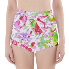 Summer High-waisted Bikini Bottoms