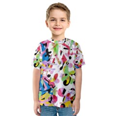 Colorful Pother Kids  Sport Mesh Tee