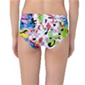 Colorful pother Mid-Waist Bikini Bottoms View2