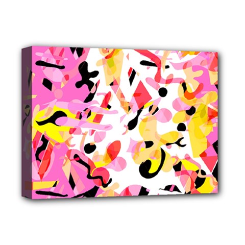 Pink Pother Deluxe Canvas 16  X 12  