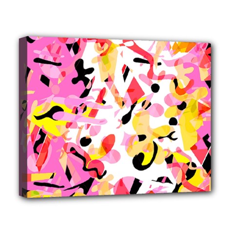 Pink Pother Deluxe Canvas 20  X 16  