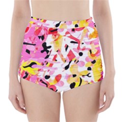 Pink Pother High-waisted Bikini Bottoms