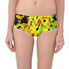 Fire Mid-waist Bikini Bottoms