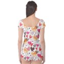 Colorful Cute Hearts Pattern Boyleg Leotard  View2