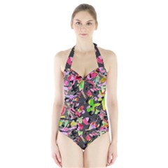 Playful Pother Halter Swimsuit