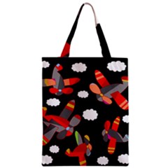 Playful Airplanes  Zipper Classic Tote Bag by Valentinaart