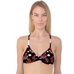 Playful Airplanes  Reversible Tri Bikini Top