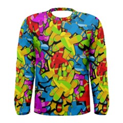 Colorful Airplanes Men s Long Sleeve Tee