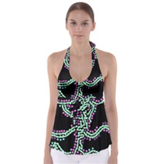 Playful Dots Babydoll Tankini Top by Valentinaart