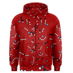 Red Fantasy Men s Zipper Hoodie