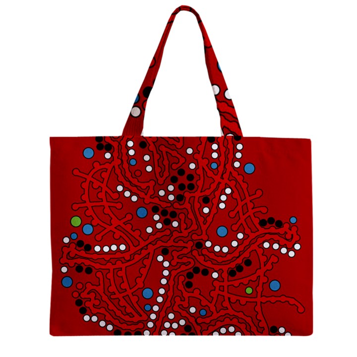 Red fantasy Zipper Mini Tote Bag