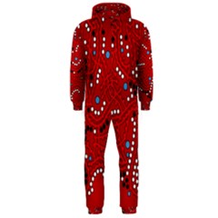 Red Fantasy Hooded Jumpsuit (men)  by Valentinaart