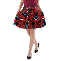 Red Fantasy 2 A-line Pocket Skirt