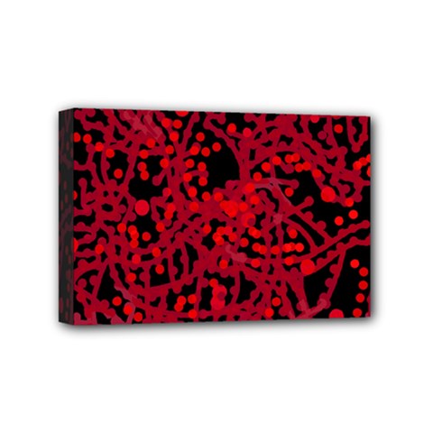 Red Emotion Mini Canvas 6  X 4 