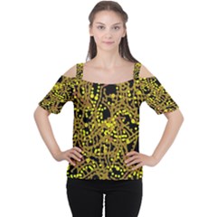 Yellow Emotions Women s Cutout Shoulder Tee