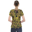 Yellow emotions Short Sleeve Front Detail Top View2