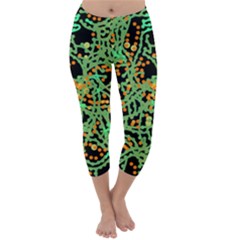 Green Emotions Capri Winter Leggings  by Valentinaart