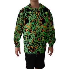 Green Emotions Hooded Wind Breaker (kids) by Valentinaart