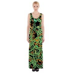 Green Emotions Maxi Thigh Split Dress